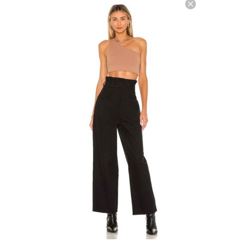 Lovers + Friends| Serigne Black High Waist Pant| Straight Leg| Small